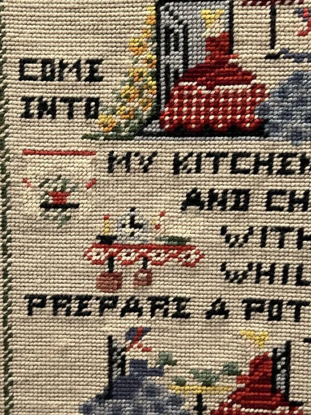 Handmade vintage framed